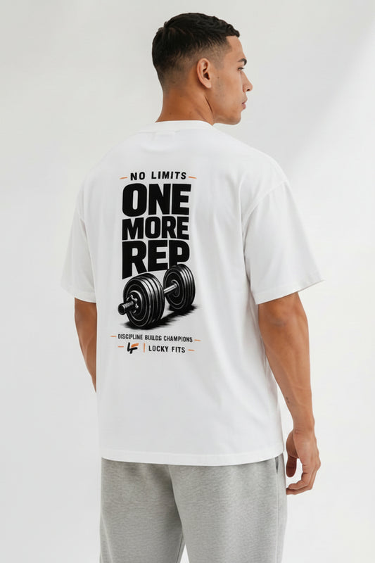 Luckyfits  One More Rep | Oversized Gym T-Shirt