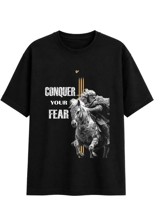 Luckyfits Conquer Your Fear | Unisex Classic Crew T-Shirt