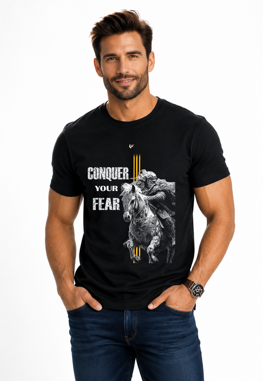 Luckyfits Conquer Your Fear | Unisex Classic Crew T-Shirt